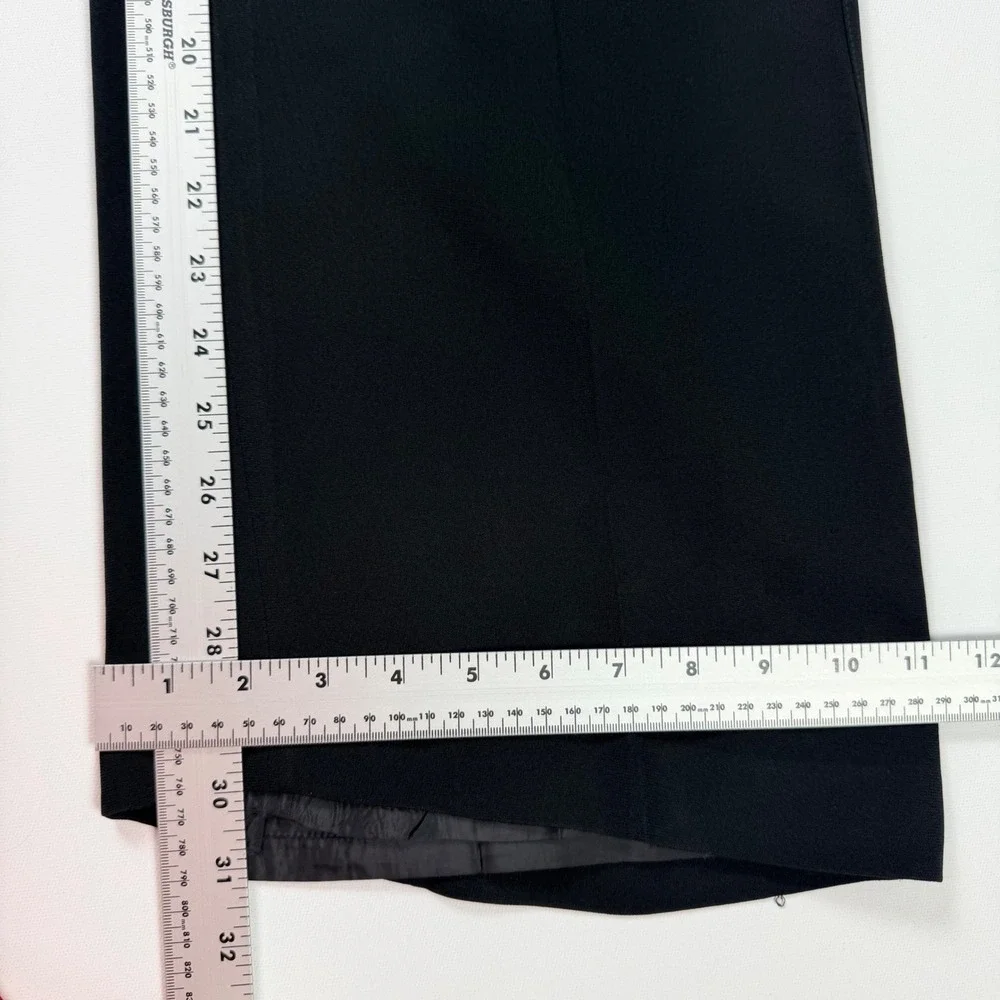 Ann Taylor Signature Fit Dress Pants Womens 18 Black Excellent Wide Leg Trousers